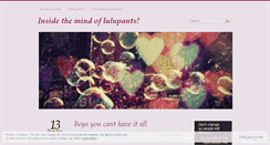 Desktop Screenshot of lulupants.wordpress.com