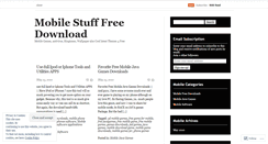 Desktop Screenshot of mobilestuffdownloads.wordpress.com