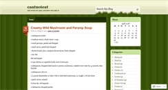 Desktop Screenshot of cantnoteat.wordpress.com