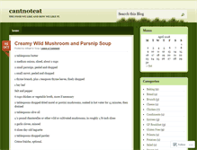 Tablet Screenshot of cantnoteat.wordpress.com