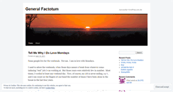 Desktop Screenshot of generalfactotum.wordpress.com