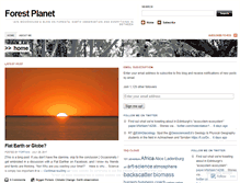 Tablet Screenshot of forestplanet.wordpress.com