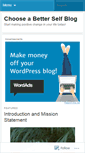 Mobile Screenshot of chooseabetterself.wordpress.com