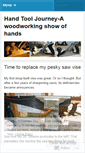 Mobile Screenshot of handtooljourney.wordpress.com