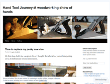 Tablet Screenshot of handtooljourney.wordpress.com