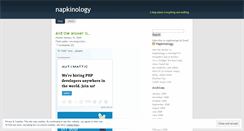 Desktop Screenshot of napkinology.wordpress.com