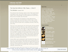 Tablet Screenshot of librarianmule.wordpress.com