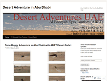 Tablet Screenshot of desertadventureuae.wordpress.com