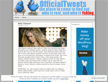 Tablet Screenshot of officialtweets.wordpress.com