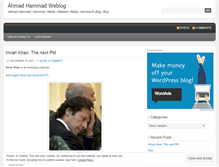 Tablet Screenshot of iamhammad.wordpress.com