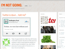 Tablet Screenshot of imnotgoing.wordpress.com