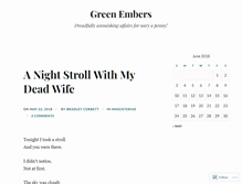 Tablet Screenshot of greenembers.wordpress.com