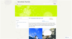 Desktop Screenshot of barcelonatourism.wordpress.com