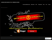 Tablet Screenshot of generacionradioactivacom.wordpress.com