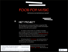 Tablet Screenshot of foodformusic.wordpress.com