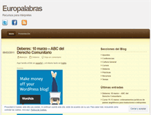Tablet Screenshot of europalabras.wordpress.com