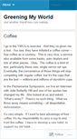 Mobile Screenshot of mygreening.wordpress.com