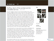 Tablet Screenshot of anemptysea.wordpress.com