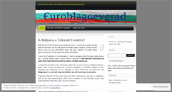 Desktop Screenshot of euroblagoevgrad.wordpress.com