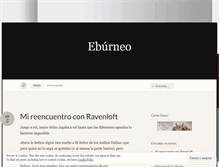 Tablet Screenshot of eburneo.wordpress.com