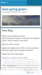 Mobile Screenshot of gemgoingreen.wordpress.com