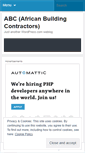 Mobile Screenshot of africanbuildingcontractors.wordpress.com