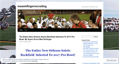 Desktop Screenshot of maxemfingerrecruiting.wordpress.com