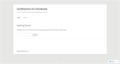 Desktop Screenshot of confessionsofagrad.wordpress.com