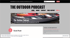 Desktop Screenshot of outdoorpodcast.wordpress.com