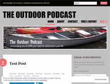 Tablet Screenshot of outdoorpodcast.wordpress.com