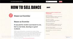 Desktop Screenshot of howtoselldance.wordpress.com