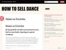 Tablet Screenshot of howtoselldance.wordpress.com