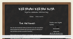 Desktop Screenshot of kirjaviikari.wordpress.com