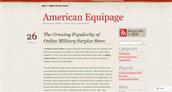 Desktop Screenshot of americanequipage.wordpress.com