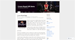 Desktop Screenshot of crownroyalgiftitems.wordpress.com