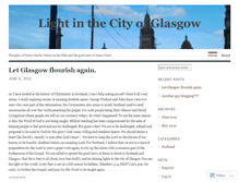 Tablet Screenshot of lightinthecityofglasgow.wordpress.com