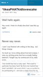 Mobile Screenshot of likeaphatkidlovescake.wordpress.com