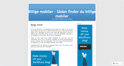 Desktop Screenshot of billigemobiler.wordpress.com
