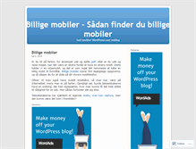 Tablet Screenshot of billigemobiler.wordpress.com