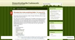 Desktop Screenshot of domesticatingtheundomestic.wordpress.com