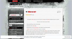 Desktop Screenshot of iwrecktify.wordpress.com