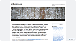 Desktop Screenshot of anbertminnis.wordpress.com