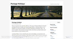 Desktop Screenshot of packageholidaysblog.wordpress.com