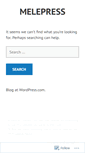 Mobile Screenshot of melepress.wordpress.com