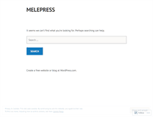 Tablet Screenshot of melepress.wordpress.com
