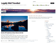 Tablet Screenshot of legallywelltravelled.wordpress.com