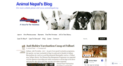 Desktop Screenshot of animalnepal.wordpress.com
