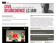 Tablet Screenshot of civildisobediencenow.wordpress.com