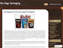 Tablet Screenshot of biobagspackaging.wordpress.com