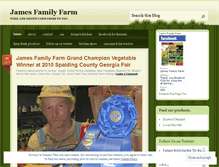 Tablet Screenshot of jamesfamilyfarm.wordpress.com